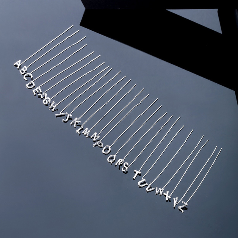 Fashion Jewelry 925 Sterling Silver 26 Letters Drop Earrings For Women Classic English Minimalism Student Earring Friends Party Jewelry Gift - Image 7