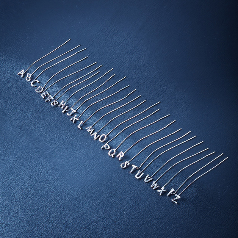 Fashion Jewelry 925 Sterling Silver 26 Letters Drop Earrings For Women Classic English Minimalism Student Earring Friends Party Jewelry Gift - Image 4