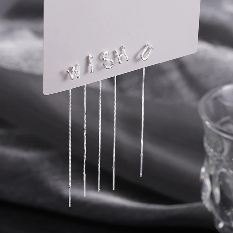 Fashion Jewelry 925 Sterling Silver 26 Letters Drop Earrings For Women Classic English Minimalism Student Earring Friends Party Jewelry Gift - Image 6
