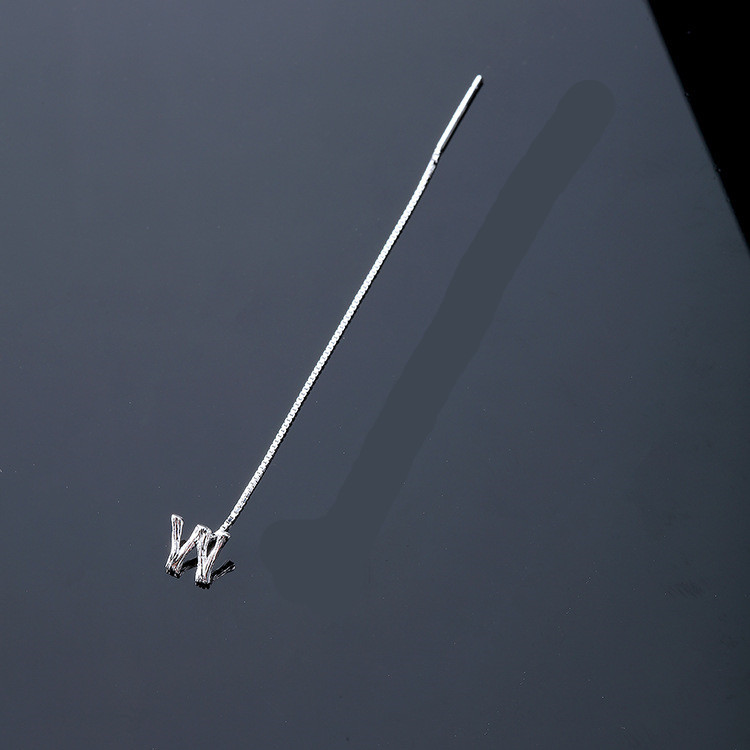 Fashion Jewelry 925 Sterling Silver 26 Letters Drop Earrings For Women Classic English Minimalism Student Earring Friends Party Jewelry Gift - Image 3