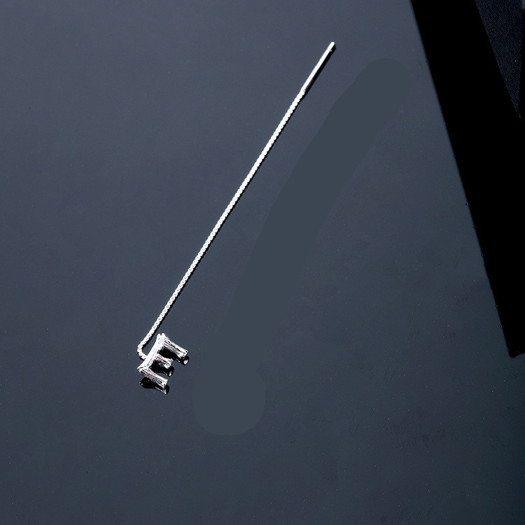 Fashion Jewelry 925 Sterling Silver 26 Letters Drop Earrings For Women Classic English Minimalism Student Earring Friends Party Jewelry Gift - Image 8