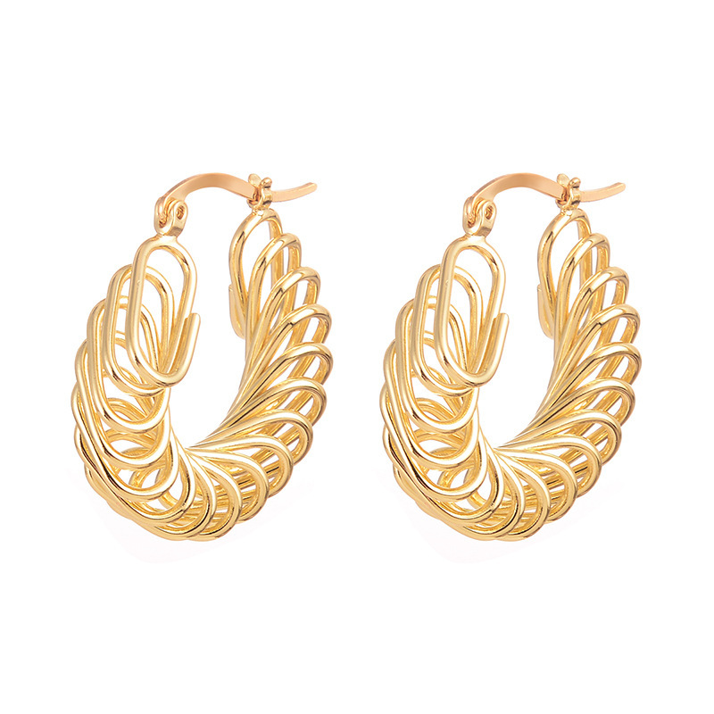 Clip Earrings Winding Earrings Temperament Earrings - Image 5