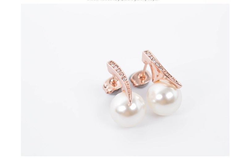 Creative Bridal Pearl Necklace Earrings Jewelry Set - Image 4