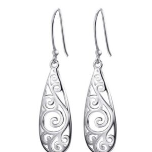 White Stud Earrings, Carved Earrings, Earrings