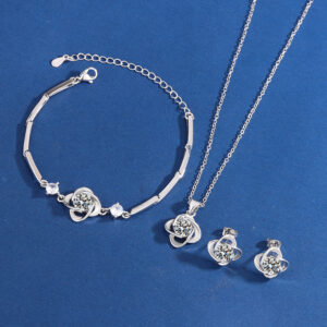 Couple Bracelet Cute Elegant Blue Zircon Delicate Ornament