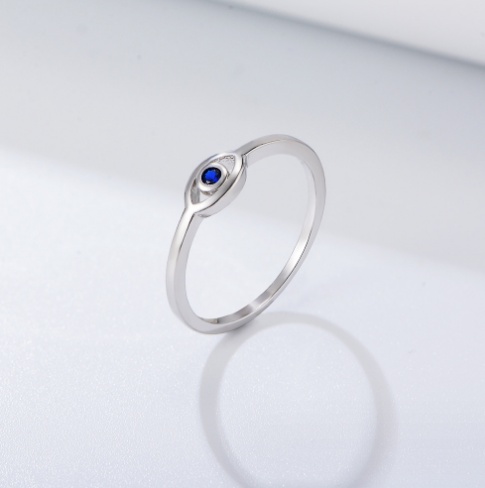 925 Sterling Silver 18K Gold Plated Evil Eye Exquisite Ring for Women Zircon Rings Jewelry Wedding Engagement Anillos - Image 6