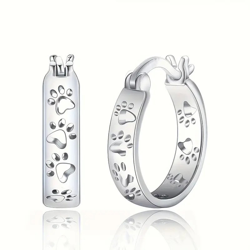Animal Small Dog Paw Prints Earrings Fashion Exquisite - Image 2