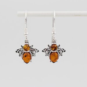 Bee Animal-shaped Crystal Diamond Stud Earrings