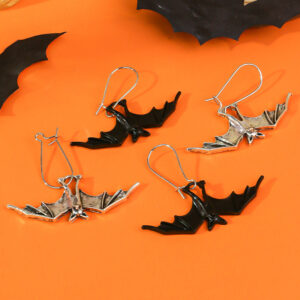 Halloween Retro Creative Bat Pendant Earrings Fashion Personality