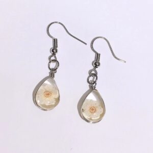 Fashion Drop-shaped Dried Flower Earrings