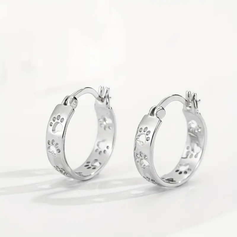 Animal Small Dog Paw Prints Earrings Fashion Exquisite - Image 5