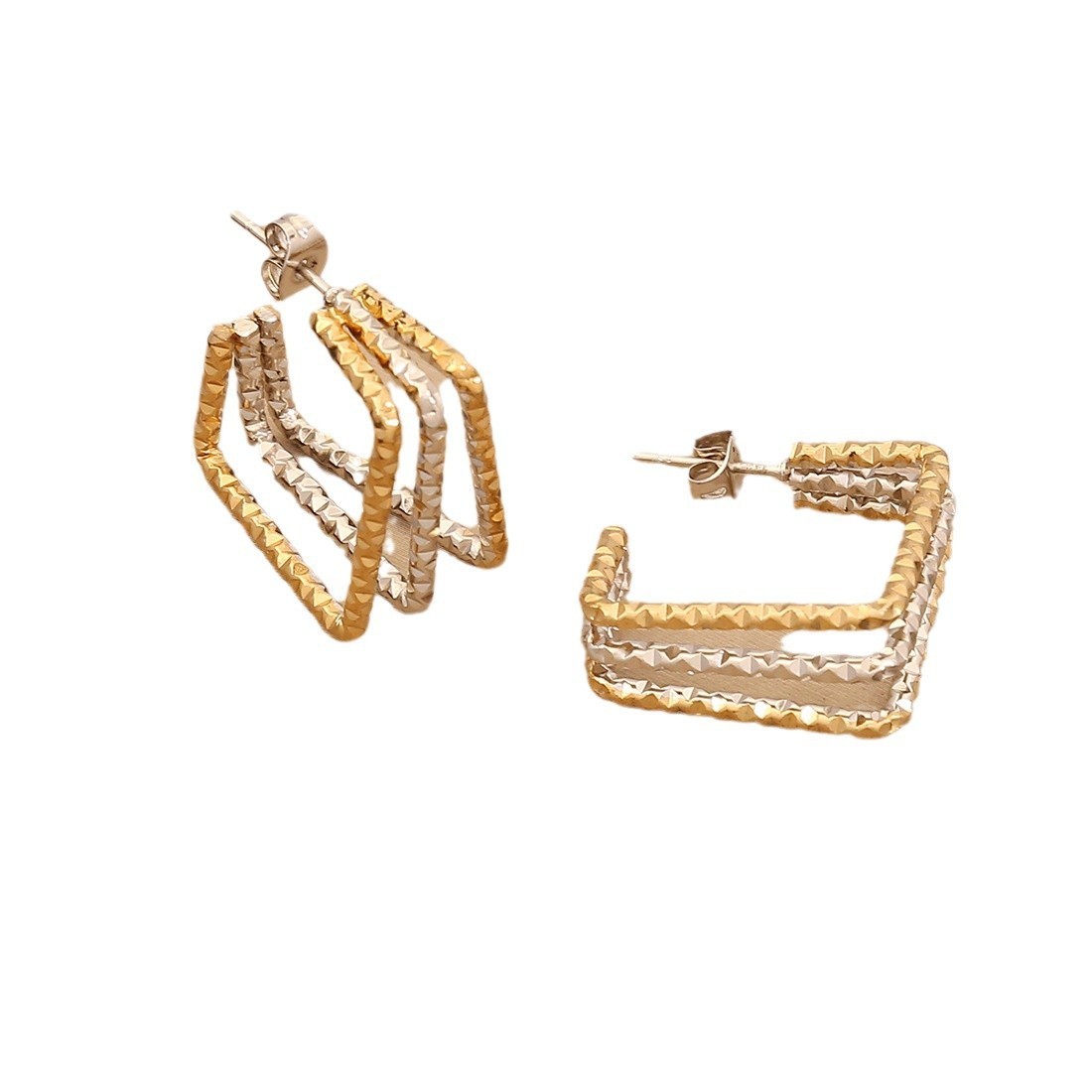 Personalized Linear Stainless Steel Earrings - Image 5