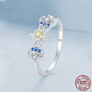 Sun And Moon Ring S925 Sterling Silver